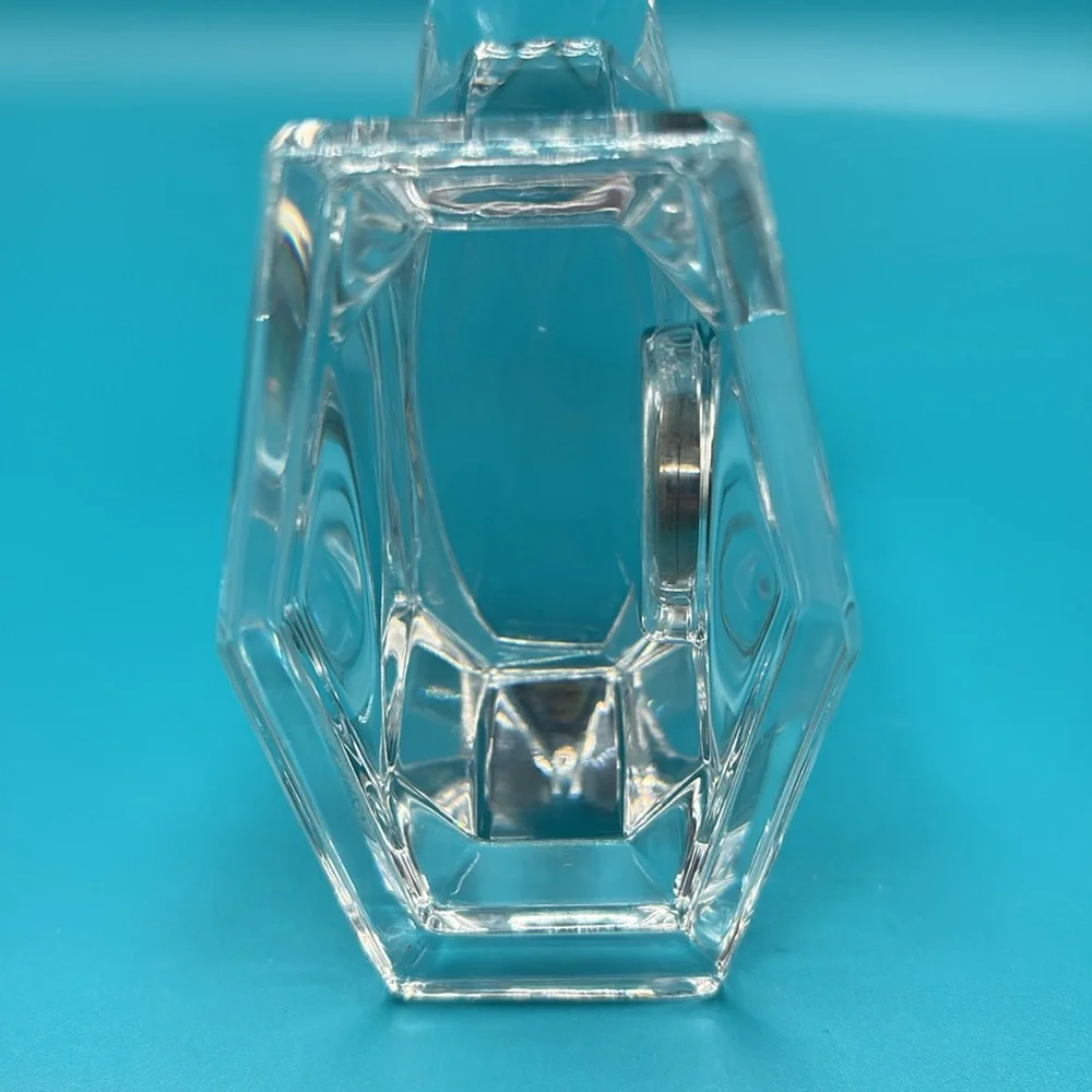 Lenox ovations lead crystal shelf mantle desk clock